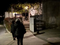 By home-hosted dinner