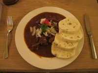 Ghoulash with dumpings