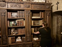 Speculum Alchemiæ bookcase open